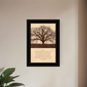Life Is 7 Black Framed Print Wall Art