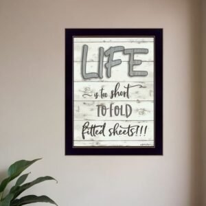 Life is too Short 3 Black Framed Print Wall Art
