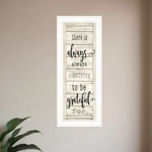 Be Grateful Collection 1 White Framed Print Wall Art