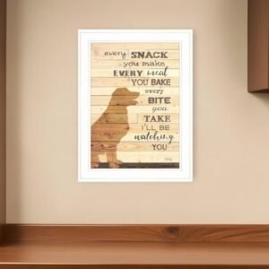 Every Snack You Make 1 White Framed Print Wall Art