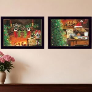 Set Of Two Ive Been A Good Boy 3 Black Framed Print Wall Art