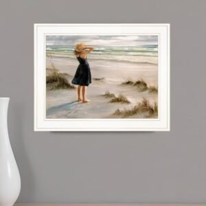 Black Dress 1 White Framed Print Wall Art