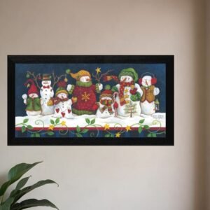 Sticking Together Black Framed Print Wall Art