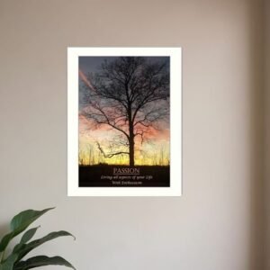 Passion 2 White Framed Print Wall Art