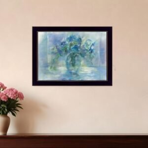 Susies Blue 1 Black Framed Print Wall Art