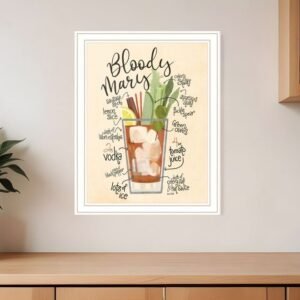 Bloody Mary 2 White Framed Print Wall Art