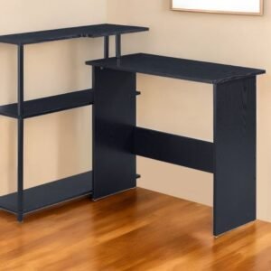 39" Black L Shape Writing Desk