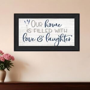 Our Home Black Framed Print Wall Art