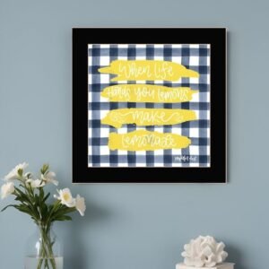 Make Lemonade Black Framed Print Wall Art