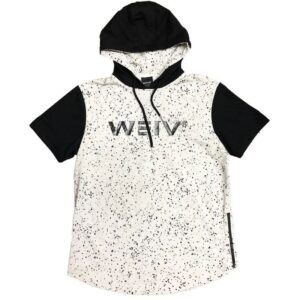 White Splatter Logo Hoody Tee