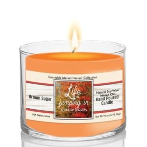 Courtside Market Life is for Jumping Soy Wax Candle in Glass Jar