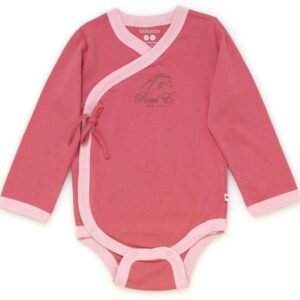 Raul E New York Baby-Girls' Long Sleeve Kimono Body Suit Blossom