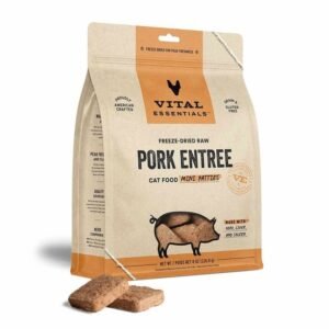 Vital Essentials(R) Freeze-Dried Raw Pork Entree Cat Food Mini Patties