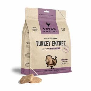 Vital Essentials(R) Freeze-Dried Raw Turkey Entree Cat Food Mini Patties,