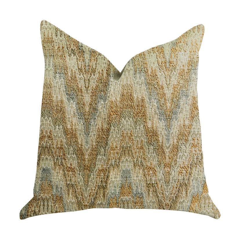 Plutus Designer Ripple Luxury Throw Pillow