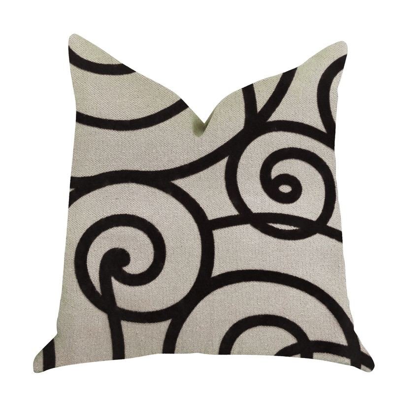 Plutus Moda Capella Black and White Luxury Throw Pillow