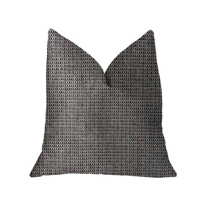 Plutus Melbourne Beige and Black Luxury Throw Pillow