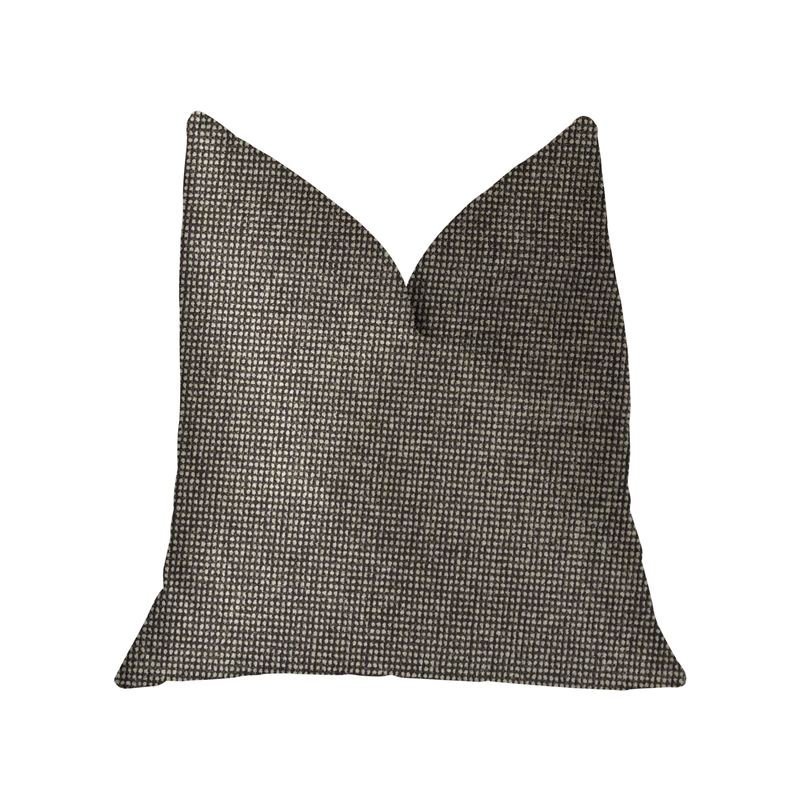 Plutus Abigail  Charcoal Luxury Throw Pillow