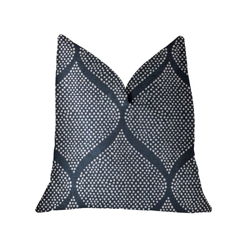 Plutus Pitaya Blue and White Luxury Throw Pillow