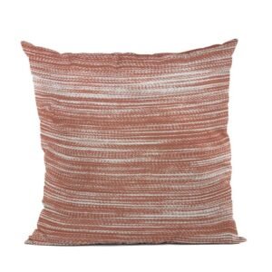 Plutus Red, Beige Shower Stripe Luxury Throw Pillow