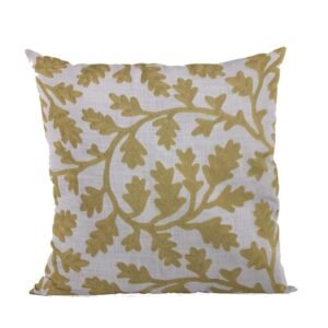 Plutus Yellow Vine Floral Luxury Throw Pillow