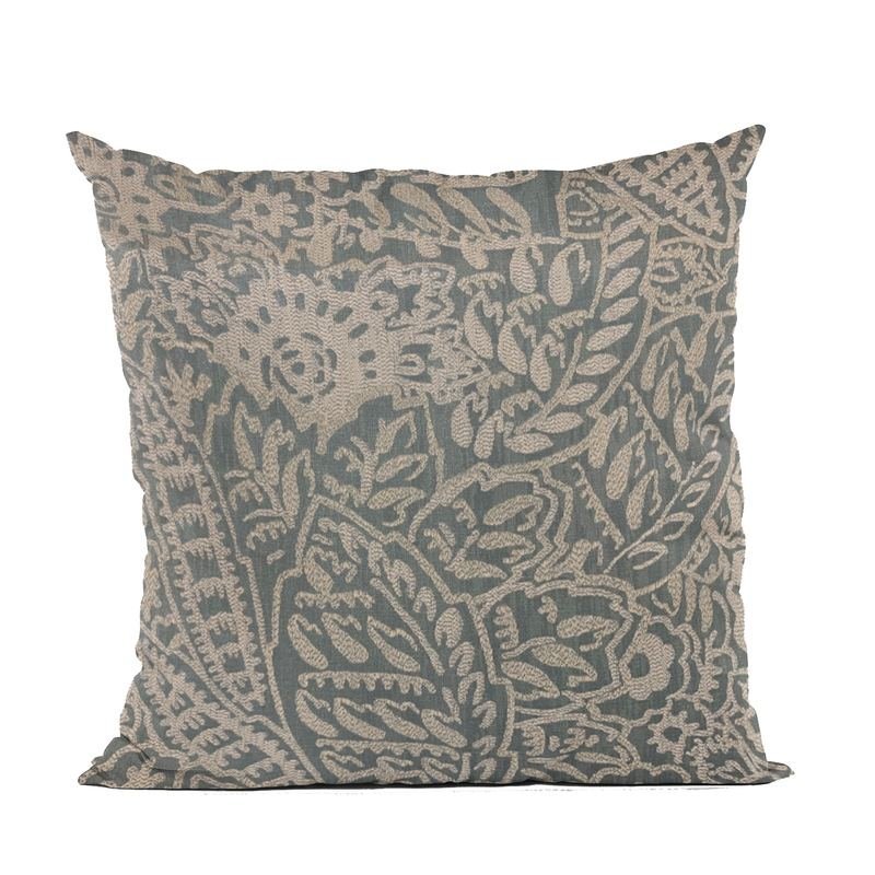 Plutus Gray Festive Jacquard Luxury Throw Pillow