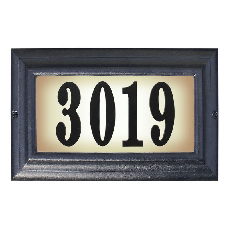 Edgewood Lighted Address Plaque