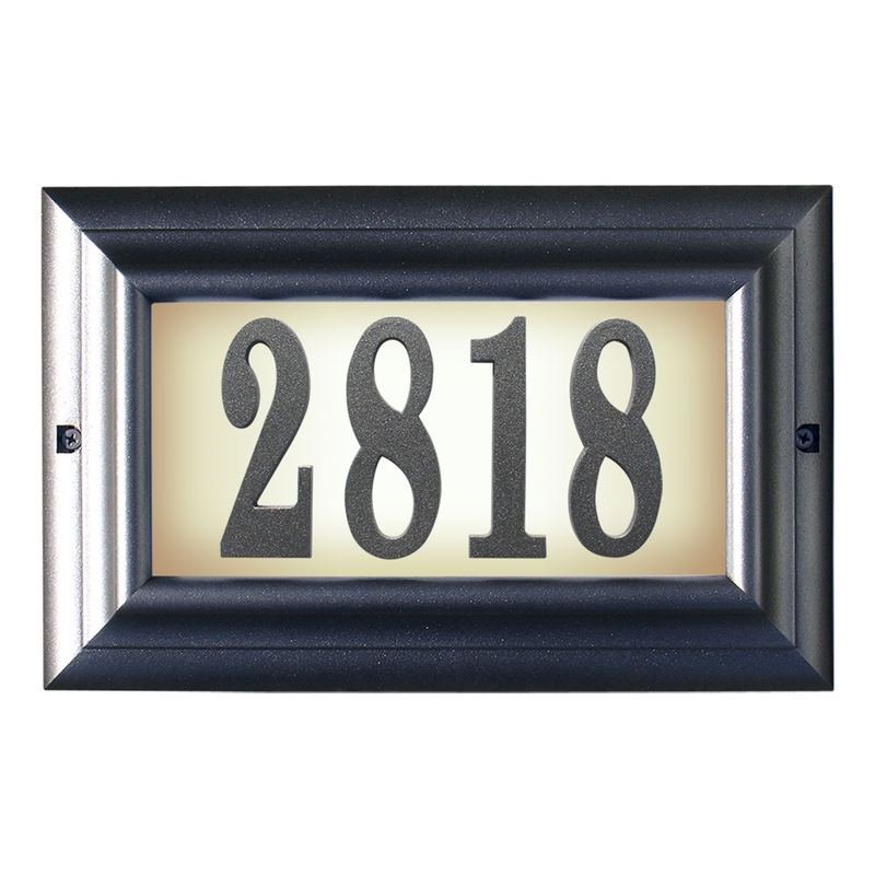 Edgewood Lighted Address Plaque