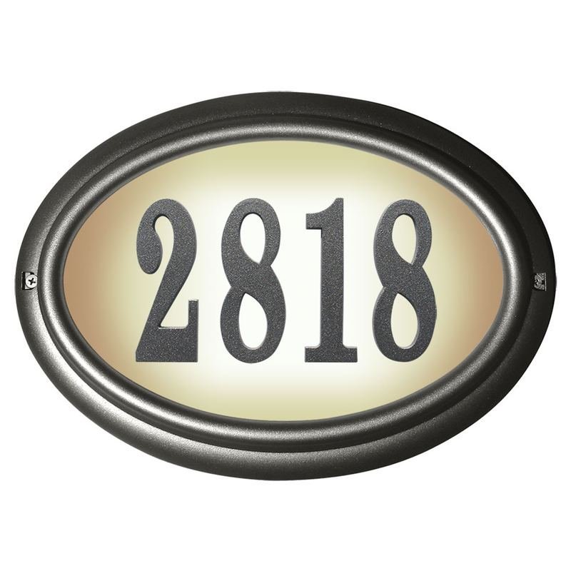 Edgewood Lighted Address Plaque